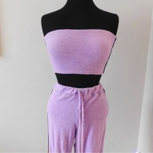 2 Piece Fashion Nova Purple Pant Outfit (XSmall)